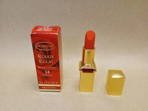 Clarins Paris Rouge Eclat Multi Care Lipstick #14 Red Poppy 2.8g .1oz NOS - Picture 1 of 9