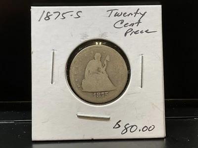 1875 S Twenty Cent Piece Low Ball - Image 1 of 4