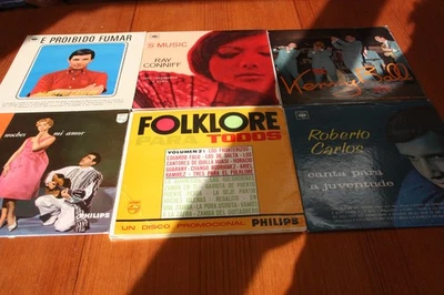 6x Latin Brasil 12" Vinyl Albums: Folklore, Roberto Carlos, Ray Conniff, K Ball - Image 1 of 4