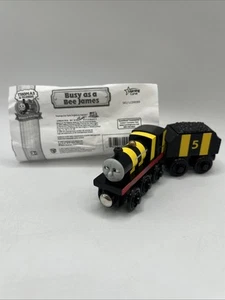 Thomas & Friends Wooden Railway Real Wood Busy As A Bee James & James’ Tender - Picture 1 of 5