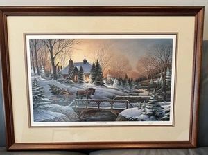 Terry Redlin Druck: Heading Home - signiert mit Bleistift - dreifach mattiert 33”x 24” gerahmt - Bild 1 von 12