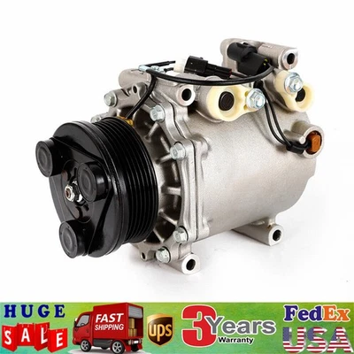 AC Compressor Fits Mitsubishi Eclipse 2.4L 2000 2001 2002 2003-2005 CO 10596AC Foto 1 de 4