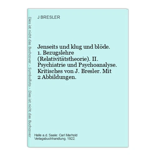 Beyond and Smart and Stupid. 1st Reference Theory (Rela BRESLER, J.) - Image 1 of 1