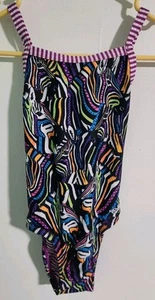*NWT* Uglies By Dolfin Swimwear Bathing Suit Multicolor Girls Size 8 - Picture 1 of 5