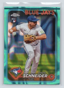 2024 Topps Chrome #290 Davis Schneider Aqua Lava Refractors #/199 - Bild 1 von 2