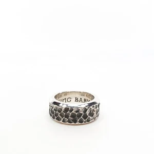 King Baby Studio Square Hammered Texture Band Ring Fine Silver .925 Size 8 - Picture 1 of 8