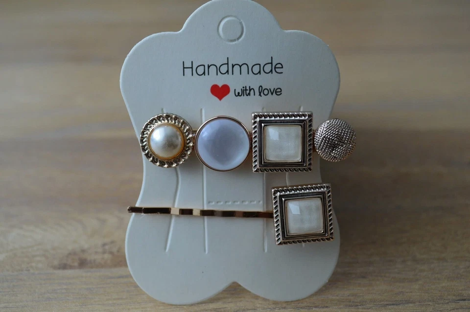 Lujo Perla Clips para el Cabello Para Mujeres Horquilla Palos para el Cabello Boho Joyería Cabello Romántico Foto 1 de 1