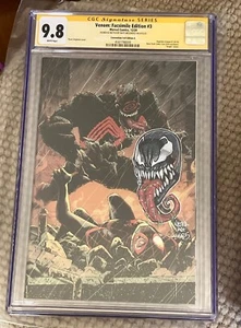 VENOM #3 CGC SS 9.8 NYCC FACSIMILE FOIL VIRGIN VARIANT Signed & Sketched Natwa - Picture 1 of 3