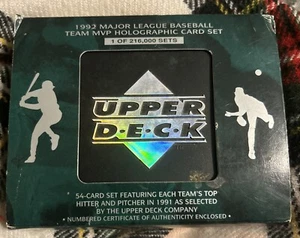 1992 Upper Deck MLB Team MVP Holographic 54 Card Set - Picture 1 of 4