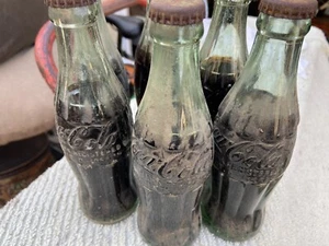 Lot Of 4 - Antique Sealed Coca Cola Bottles World War II… - Picture 1 of 12
