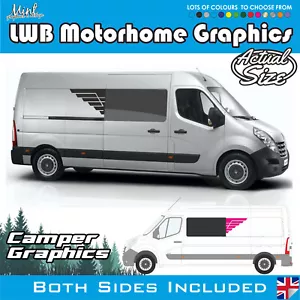 LWB Renault Master L2 L3 Wohnmobil Camper Fenster Aufkleber Sticker Grafik 54 - Bild 1 von 5
