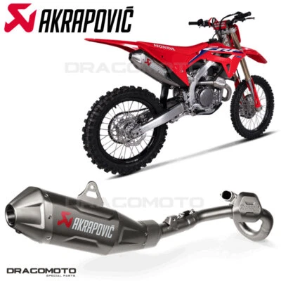 HONDA CRF 450 R / RX 2021-2022 Full exhaust AKRAPOVIC Titanium RC S-H4MET16-F... - Imagem 1 de 4