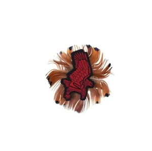 160$ EMPORIO ARMANI Couture Jewels Patch + Real Bird Feather Brooch Woman - Picture 1 of 2