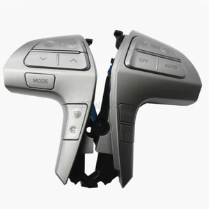 1 par de interruptores de botón de control de audio del volante para Toyota Camry HILUX plateado - Imagen 1 de 9