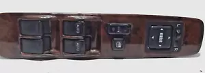 1999-2002 Toyota 4Runner Driver Side Master Power Window Switch Woodgrain - Picture 1 of 8