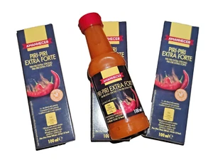 3x Portugal Piri-Piri Extra Fuerte Salsa Picante 3 x 100 ml (300 ml 10,14 oz) - Bild 1 von 2