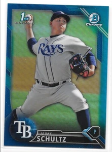 2016 Bowman Chrome RC BCP193 Jaime Schultz Blue Refractor #041/150 - Picture 1 of 1