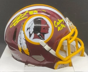Santana Moss Signed Washington Redskins Speed Licensed Mini Helmet Cowboy Killa - Picture 1 of 8