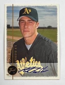 Just Memorabilia Mark Mulder Just Minors 1999 automático MAR3 - Imagen 1 de 2