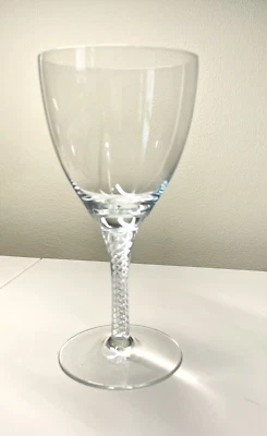 Copa de vino Tiffany & Co cristal doble hélice 7 1/4" de alto Foto 1 de 3