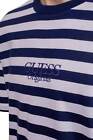 GUESS - Men's striped T-shirt with embroidery logo