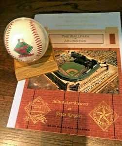 1994 Texas Rangers Opening Day Inaugural Ballpark + PROGRAM - Picture 1 of 14