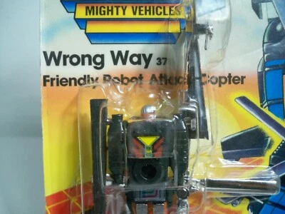 K1905221 WRONG WAY MOC MINT ON SEALED CARD GOBOTS TONKA 1984 VINTAGE ORIGINAL - Image 1 of 4