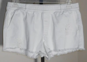 Aerie Women's White Jean Shorts Size M - Picture 1 of 2