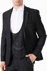 Jack Martin - Peaky Blinders Style - aschgrau kariert maßgeschneiderte Passform 3-teiliger Anzug