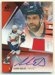 2023-24 Upper Deck SP Game Used Red Jersey Auto #32 AARON EKBLAD 045/149 - Picture 1 of 2