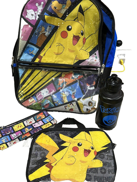 Pokemon pikachu drawstring saco de armazenamento organizar saco