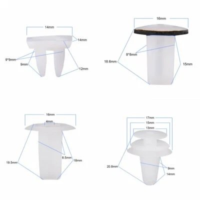 146PCS For TOYOTA Lexus Fender Door Hood Bumper Car Trim Clips Body Retainer Kit - Image 1 of 4