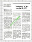Clacton Essex Me110 Aircraft Pilot Officer Colin Gray -  1973 Article
