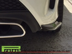 Carbon Fiber Add-on Rear Splitter Lip Fit W117 CLA180 CLA200 CLA220 CLA250 Sedan - Picture 1 of 2