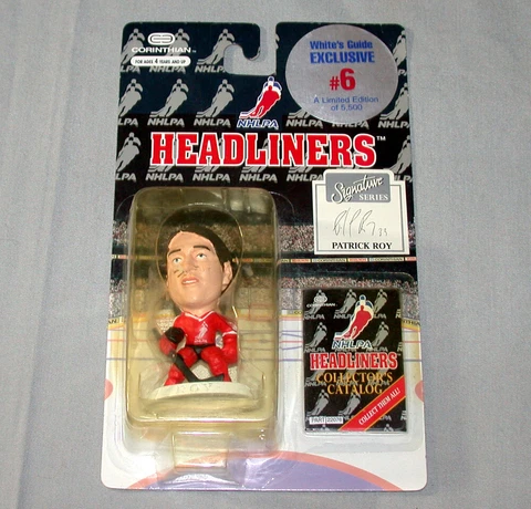 Sealed Headliners Corinthian Patrick Roy Signature Series Red Jersey Figurine Cover