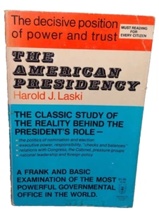 The American Presidency by Harold Laski -Paperback -1968 -5th Printing - Picture 1 of 15