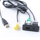 Brand New USB Interface Panel With Adapter Cable AUX Accessories Compact