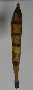 AUSTRALIAN ABORIGINAL HUNTING WOOMERA SPEAR THROWER SPINIFEX RESIN HANDLE BURNT - Picture 1 of 12