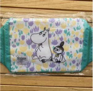 Moomin premium travel pouch, 6.6×9×3.1in,Green, from Japan - Picture 1 of 2