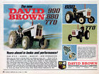 1966 Canadian David Brown imprimé publicité 770, 880 et 990 tracteurs #1
