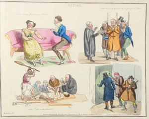 Henry Alken handkolorierter Druck Volkslieder Thomas McLean 1822 - Bild 1 von 2