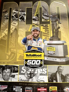 2023 NASCAR YELLAWOOD 500 TALLADEGA RACEWAY PROGRAM 75 YEARS OF NASCAR 128 PGS - Picture 1 of 1