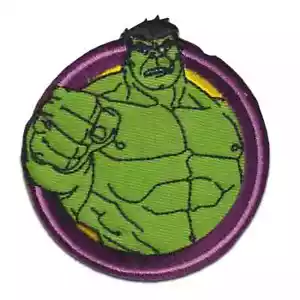 Disney Marvel Avengers Iron-On Patch: Incredible Hulk Fist Circle New Free Ship - Picture 1 of 10