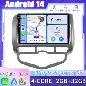 Android 14 Für Honda Fit/Jazz/City 2002-07 Autoradio Stereo GPS DAB Car Play 32G - Bild 1 von 17