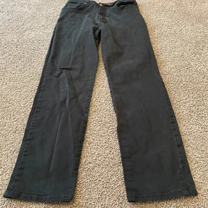 Gloria Vanderbilt Womens Black Mid Rise Amanda Straight Leg Jeans Size 10 - Picture 1 of 11