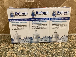 Refresh Replacement Water Filter - Fits Samsung R-0003 Refrigerators (3 Pack) - Picture 1 of 2