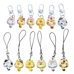 Set of 6 Cuteness Cats Ornament Phone Charm Cats Accessory Suitable for Youthful - Zdjęcie 1 z 10