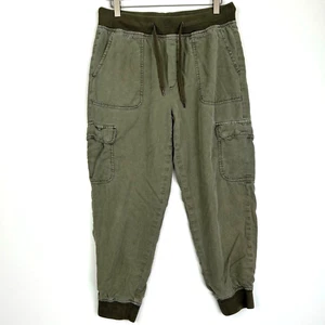 American Eagle Draw String Carga Joggers Pantalones Verde Oliva Mediano Corto - Imagen 1 de 3