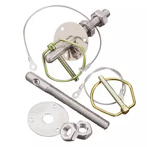 OMP Stainless Steel Bonnet Pin Kit Inc Washers, Pins, Nuts (Race / Rally) - Picture 1 of 1