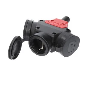 Frizione 3 velocità in gomma nera IP44 PCE 5 poli 400/250V - Foto 1 di 4